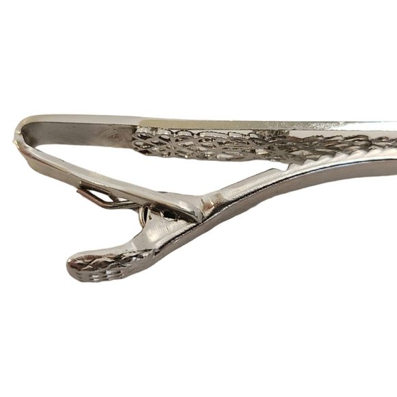 Stunning Vintage Cufflinks And Tie Pin Green Rhinestone Silvertone Alstein‎ Box - Picture 6 of 16